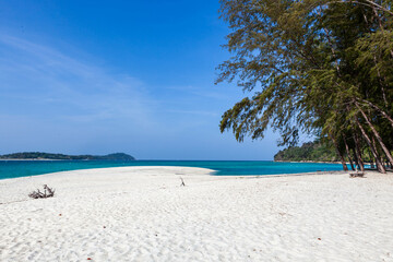 Adang Island in Tarutao National Park, South Thailand. Beautiful white sand beach on the Andaman coast in Thailand, Koh Adang.