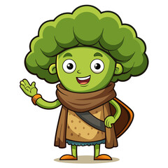  Illustration of Diseased Broccoli Composing