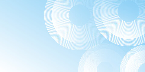 Modern pastel colorful blue and white gradations. Circle effect style geometric abstract modern design simple