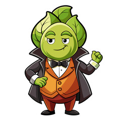  Brussels Sprouts Vegetable Character Role Playing Art