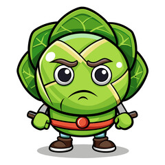  Brussels Sprouts Vegetable Character Darts Art