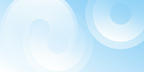 Modern pastel colorful blue and white gradations. Circle effect style geometric abstract modern design