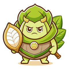  Trembling Cabbage Vegetable Storytelling Illustration