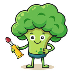  Creative Fit Broccoli Vegetable Homebrewing Design