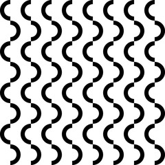 seamless pattern designed with abstract style and black color