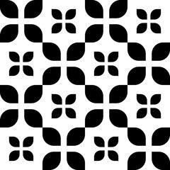seamless pattern designed with abstract style and black color