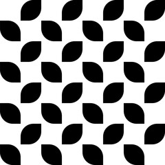 seamless pattern designed with abstract style and black color