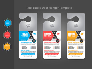Modern Real Estate Door Hanger Template