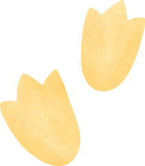 Bird Footprint Watercolor