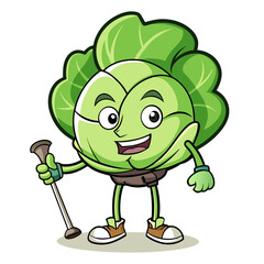  Whimsical Cabbage Artwork for Street Performance