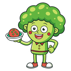  Broccoli in Dining Context