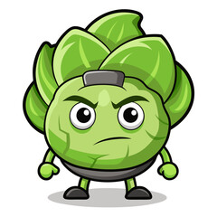  Funny Troubled Cabbage Cycling Design