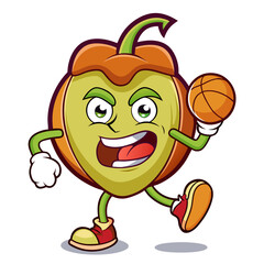  Dynamic Sprightly Bell Pepper Basketball Design