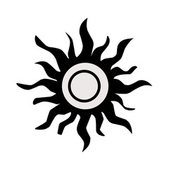 Set of mystic celestial symbol element vector 