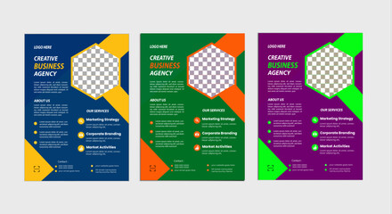 Creative Corporate & Business Flyer Brochure Template Design, abstract business flyer, vector template design. Brochure design, cover, annual report, poster, flyer .