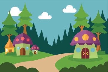 Fototapeta premium house in the woods