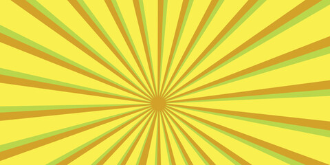 Yellow sun in simple style. Yellow Sunburst Pattern Background Modern seamless retro vintage burst sunrise sunbeam element spiral striped illustration sun rays and sunburst backdrop