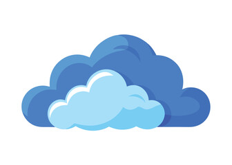 Fototapeta premium Clear Blue Sky with Soft Clouds in the Background Vector Illustration Peaceful Nature Scene