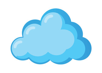 Clear Blue Sky with Soft Clouds in the Background Vector Illustration Peaceful Nature Scene