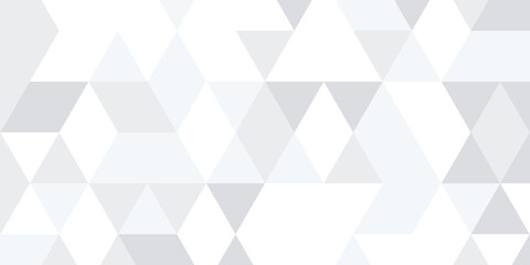Fototapeta premium White triangle geometric pattern background, Geometric background made of triangles, Abstract geometric background. Vector 3d illustration