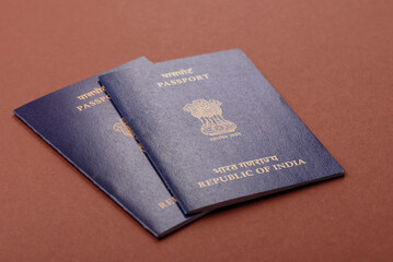Indian passport for travelling, flying and doing business. India document