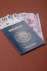 Mexican passport for travelling, flying and doing business. Mexico document