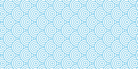 Overlapping Pattern Minimal diamond geometric waves spiral transparent and abstract circle wave line. blue seamless tile stripe geometric create retro square line backdrop pattern background.	
