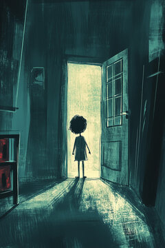 child's abstract fear of being alone