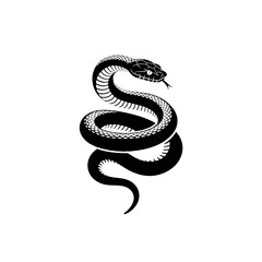 illustration of a snake silhouette