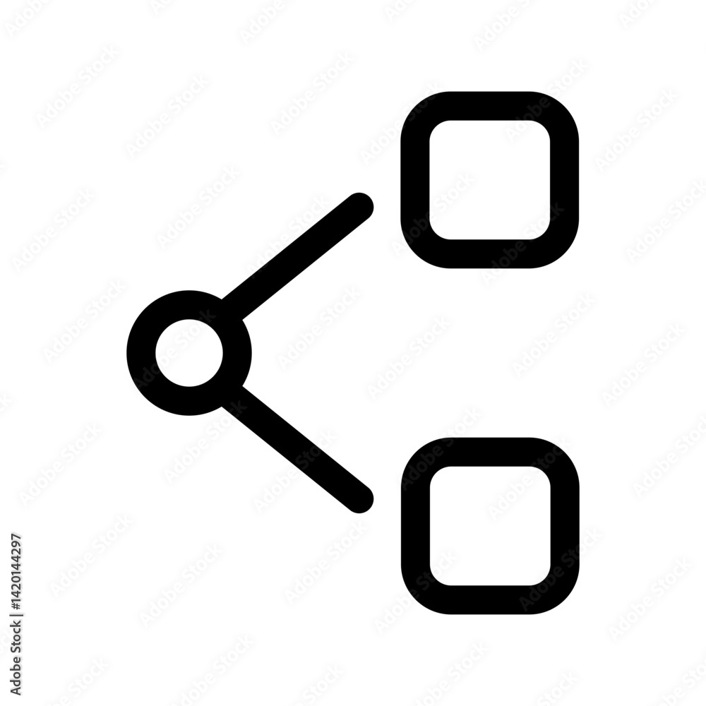 Poster network connection icon vector, flat icon for apps and websites