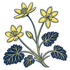  Stylish Lesser Celandine Houseplant Illustration