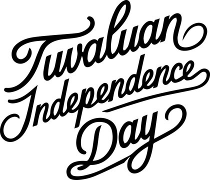 Tuvaluan Independence Day Celebration Graphic
