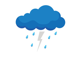 Hailstorm Sky Scene with Ice and Clouds Vector Illustration Stormy Weather Background Design