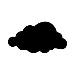 Black cloud weather forecast sky nature storm rain cloudy climate atmosphere design element vector