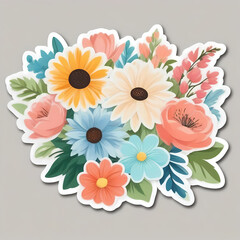 水彩風フラワーイラスト素材 &ndash; 可愛く華やかなステッカーデザイン＆装飾アート集

