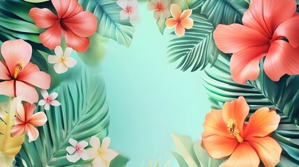 Hello summer time heading design for banner or poster. Summer event concept