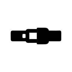Illustration of seat belt safety buckle car vehicle restraint system auto automobile icon design graphic