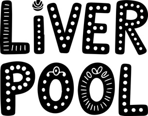 Liverpool City Decorative Alphabet Art.