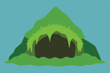 mountain landscape vector illustration