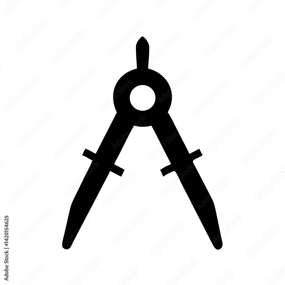 Poster discover compass drawing tool graphic design drafting instrument geometry precision tool drawing com