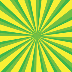 Bright green comic star burst background