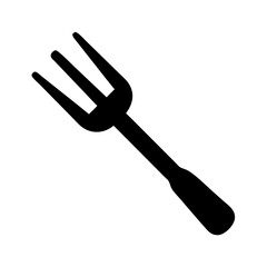 Isolated black fork vector illustration for kitchenware dining and restaurant utensils design