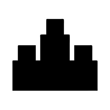 recommend clip art: Abstract black shape building silhouette design vector illustration architecture construction skyline city block