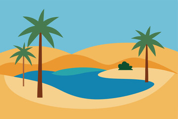 Obraz premium palm trees on the beach