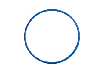 Minimalist Hula Hoop: A solitary blue hula hoop against a neutral background, highlighting its simple, circular form. A perfect emblem for play and exercise