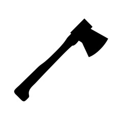 Axe illustration vector image for lumberjack tool cutting wood and chopping equipment silhouette