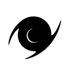Hurricane eye vector illustration storm cyclone graphic design weather abstract swirl icon logo 90 char