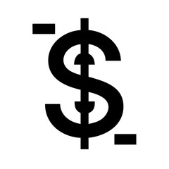Dollar sign icon vector illustration financial symbol currency money investment and business finance