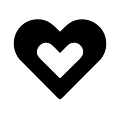 Heart icon vector graphic download for love symbol and valentine's day designs and projects