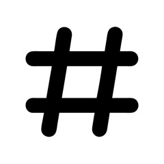 Download black hashtag symbol vector graphic for social media marketing and online promotion design